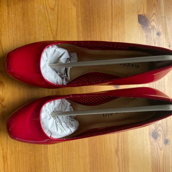 Madden Girl Red Platform Stiletto Pump Heels size 8.5 w/ box - Picture 4 of 5